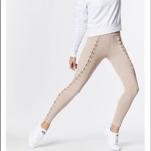 Carbon38 Lace-Up Twisted Seam Leggings